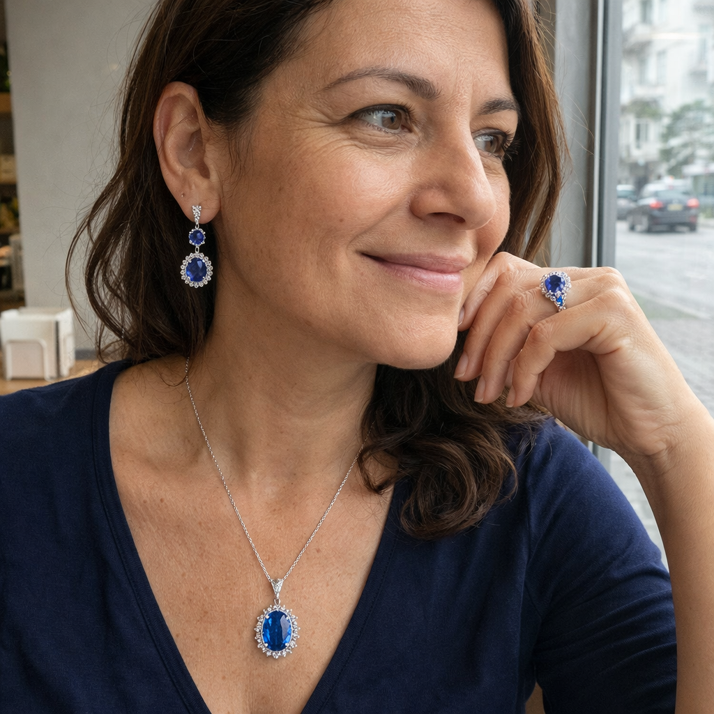 Aurielle Solwyn Σετ Μπλε