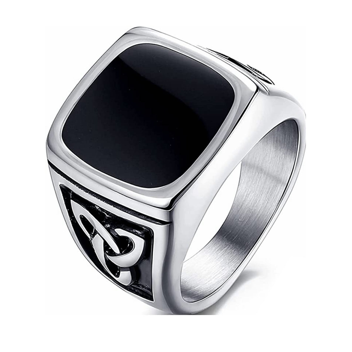 Black Onyx Signet Ring