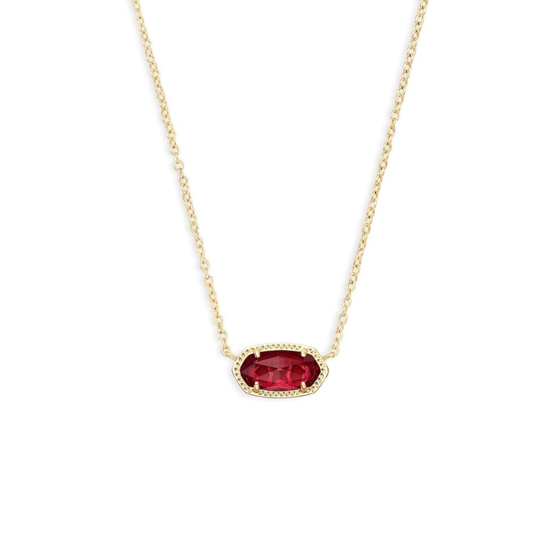 Classic Oval Ruby Necklace