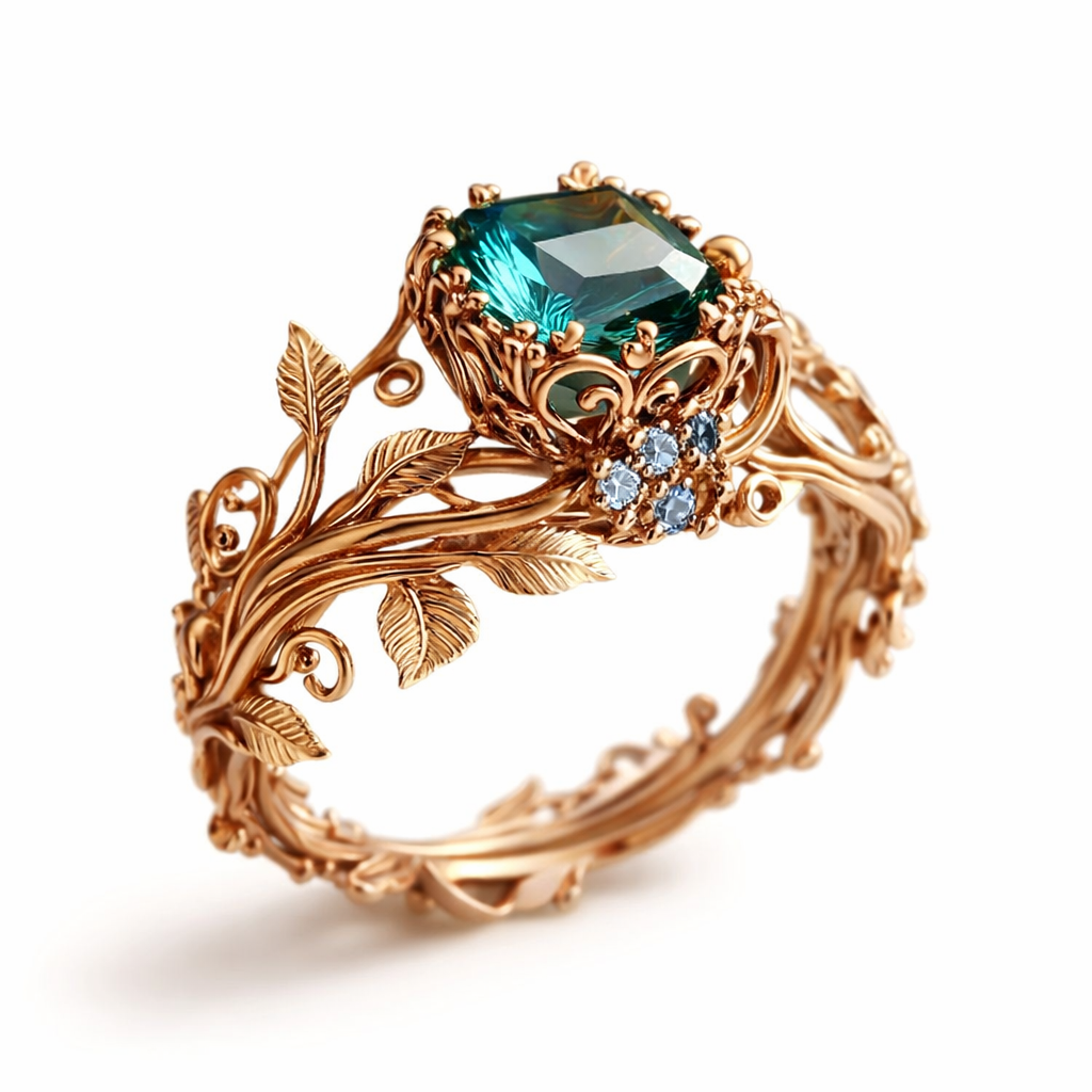 Φως Δάσους Δαχτυλίδι Κρύσταλλο