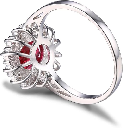 Classic Ruby Halo Ring