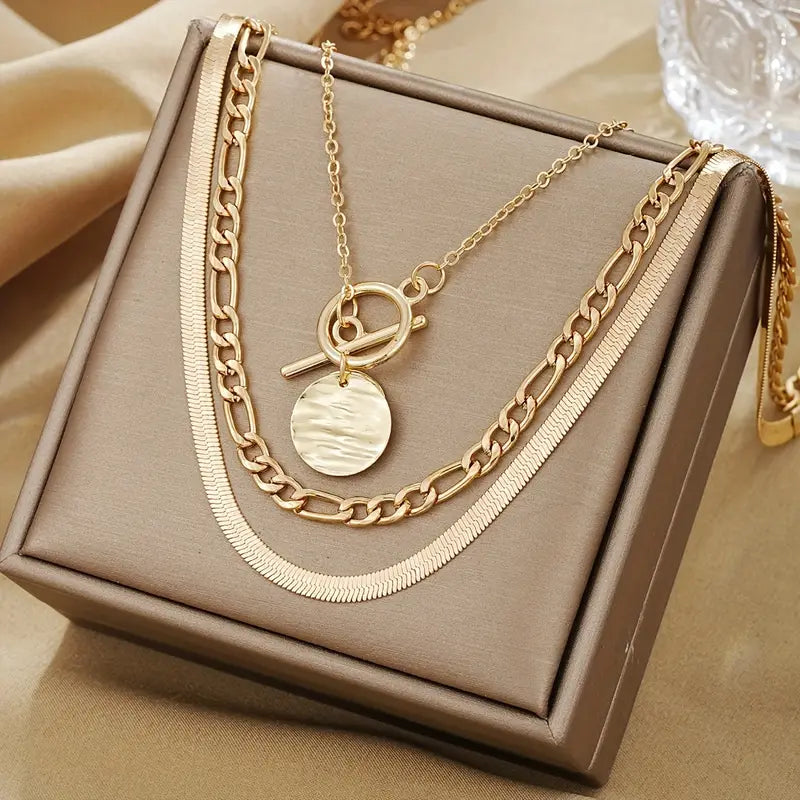 Savira Layered Coin Necklace