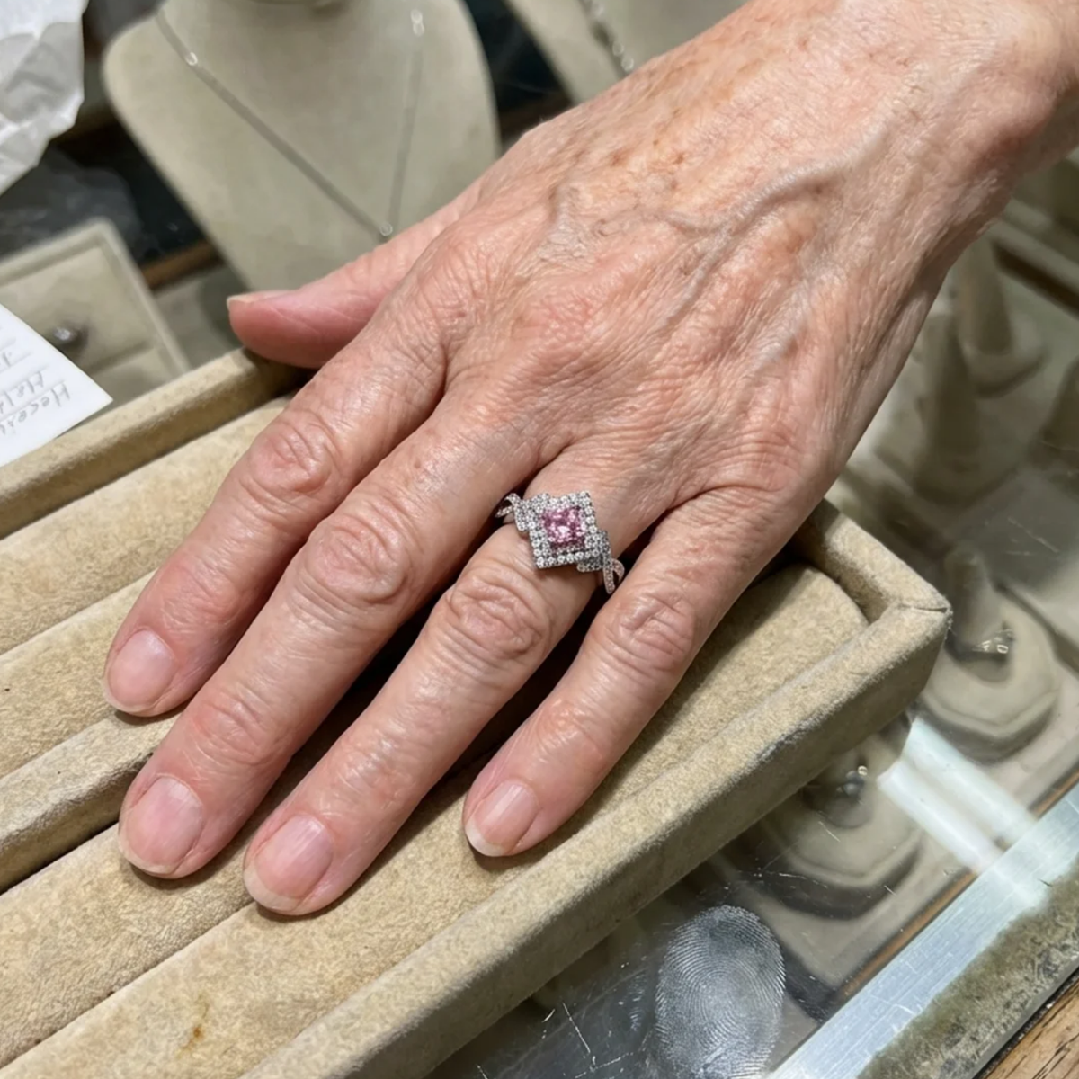 Couture Square Pavé Ring
