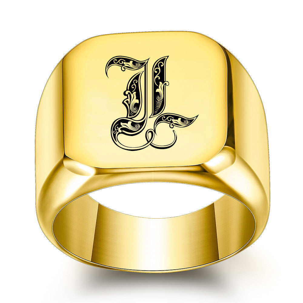 Classic Noble Initial Ring