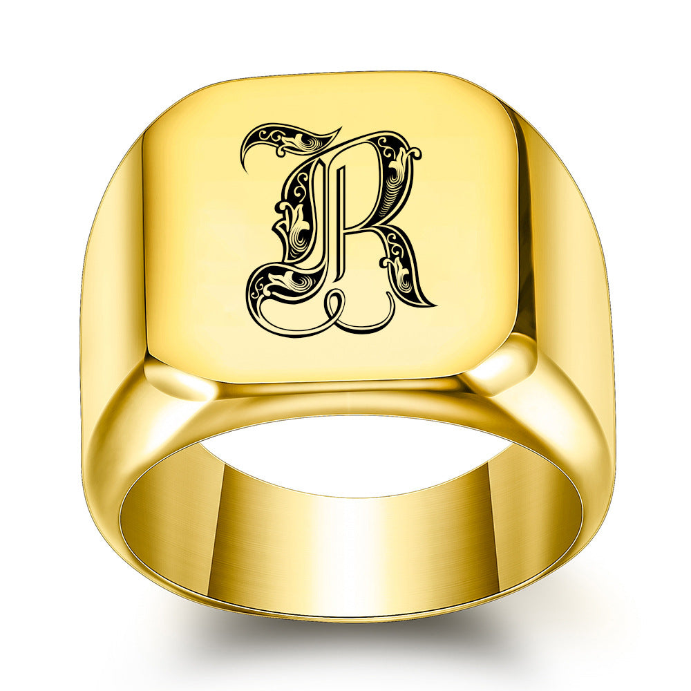 Classic Noble Initial Ring