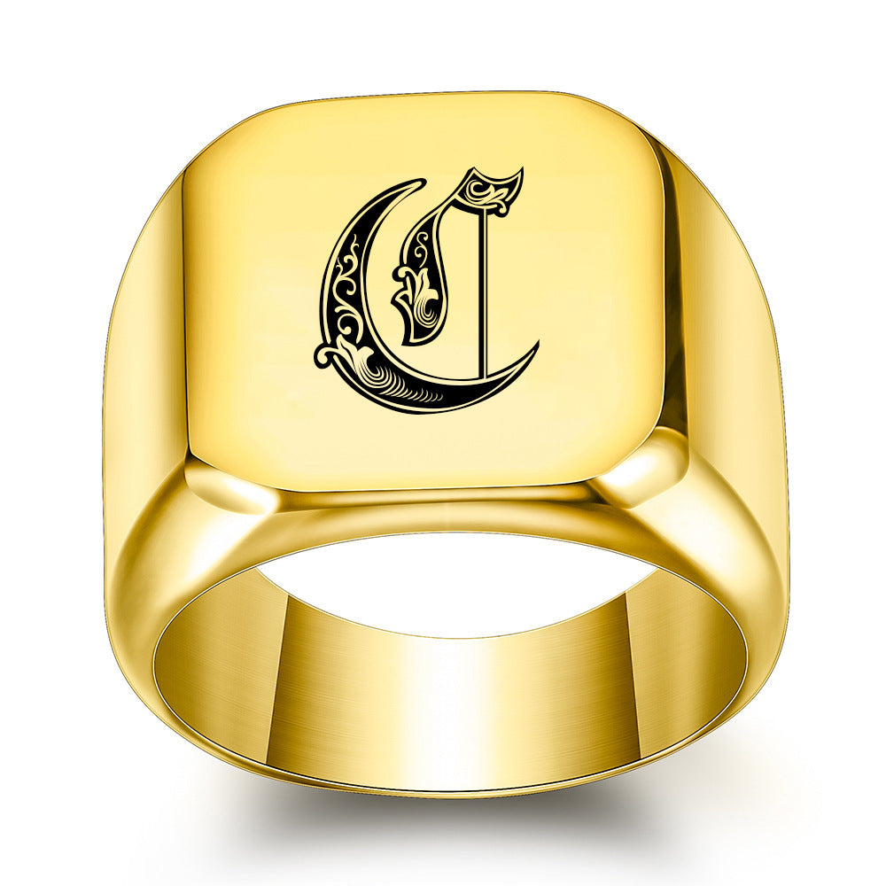 Classic Noble Initial Ring