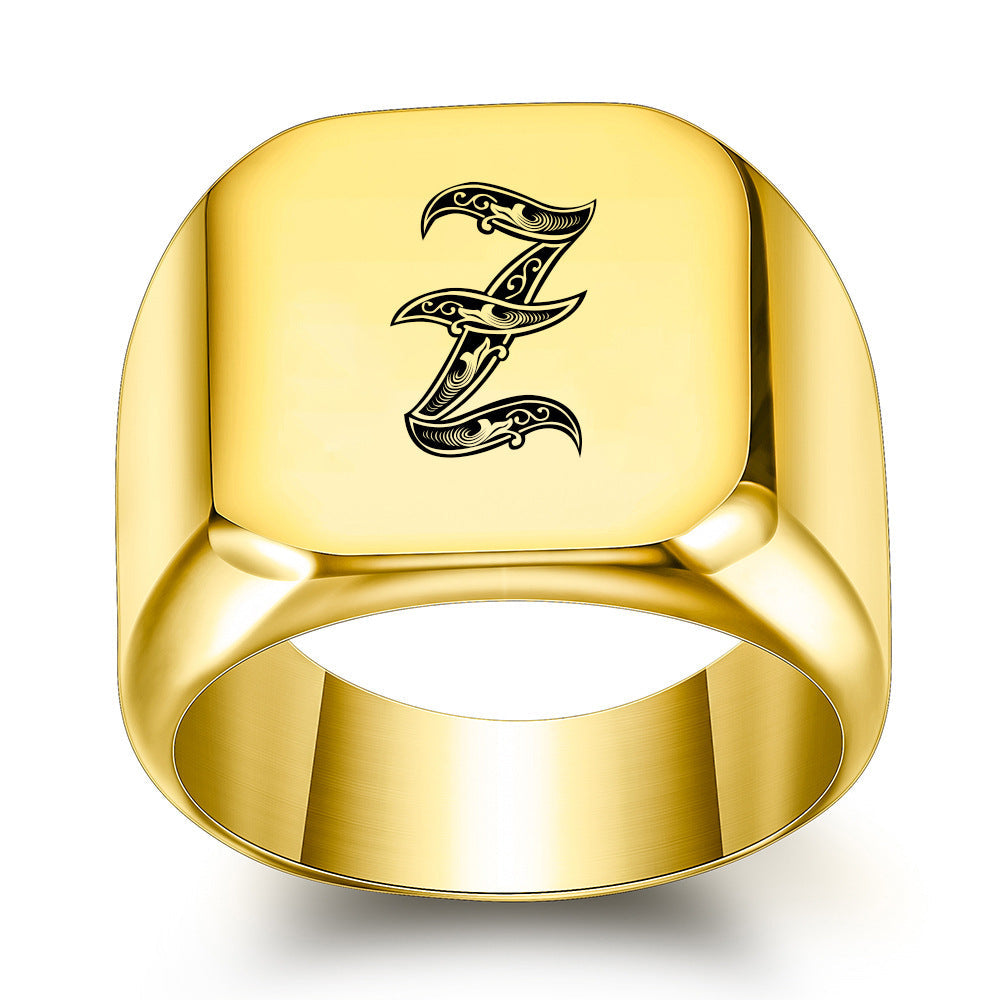 Classic Noble Initial Ring