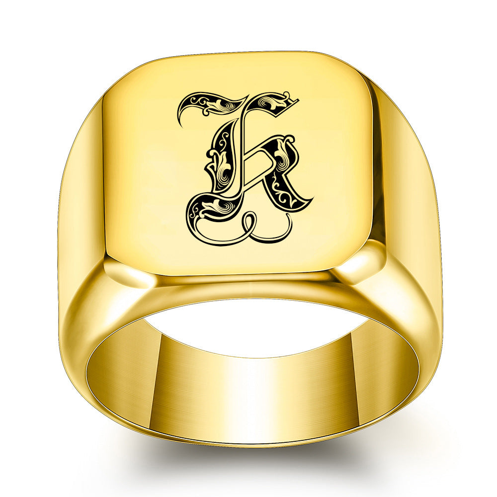 Classic Noble Initial Ring