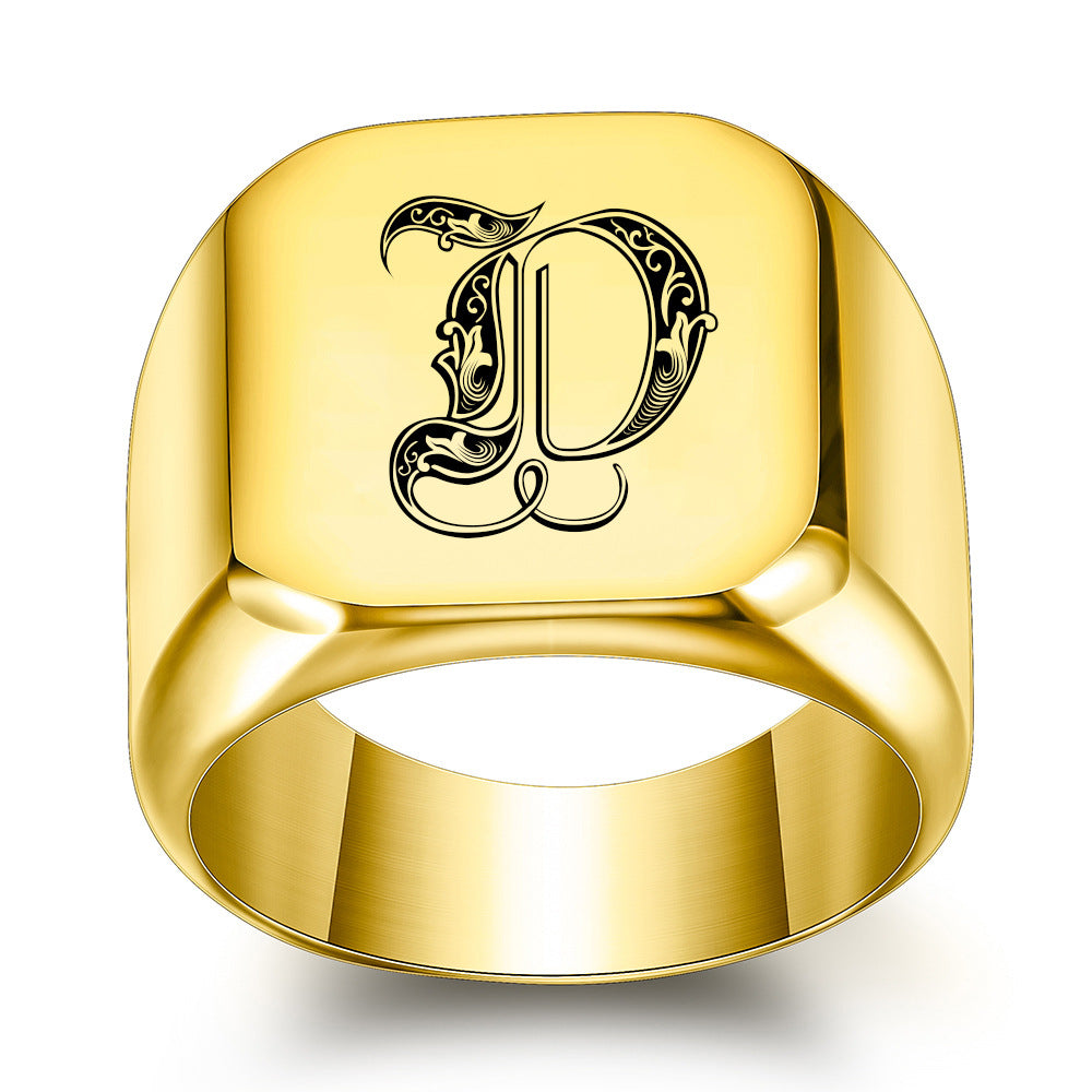 Classic Noble Initial Ring