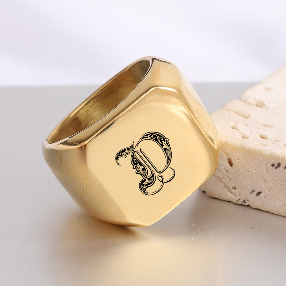 Classic Noble Initial Ring
