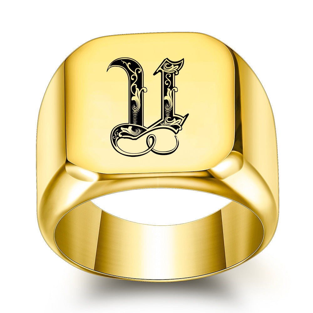Classic Noble Initial Ring