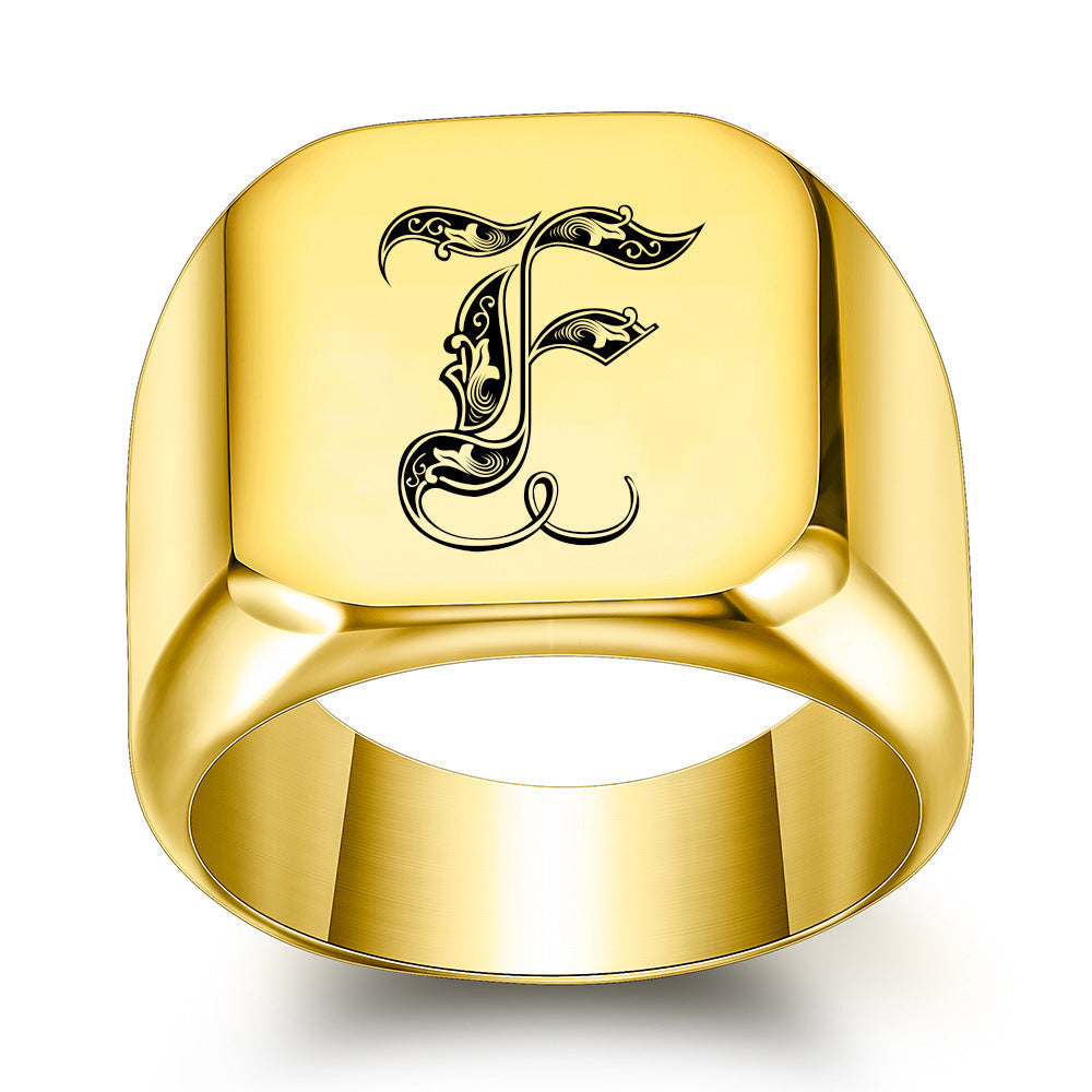 Classic Noble Initial Ring