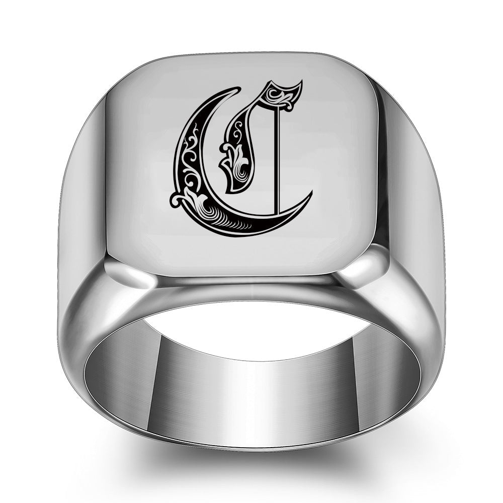 Classic Noble Initial Ring