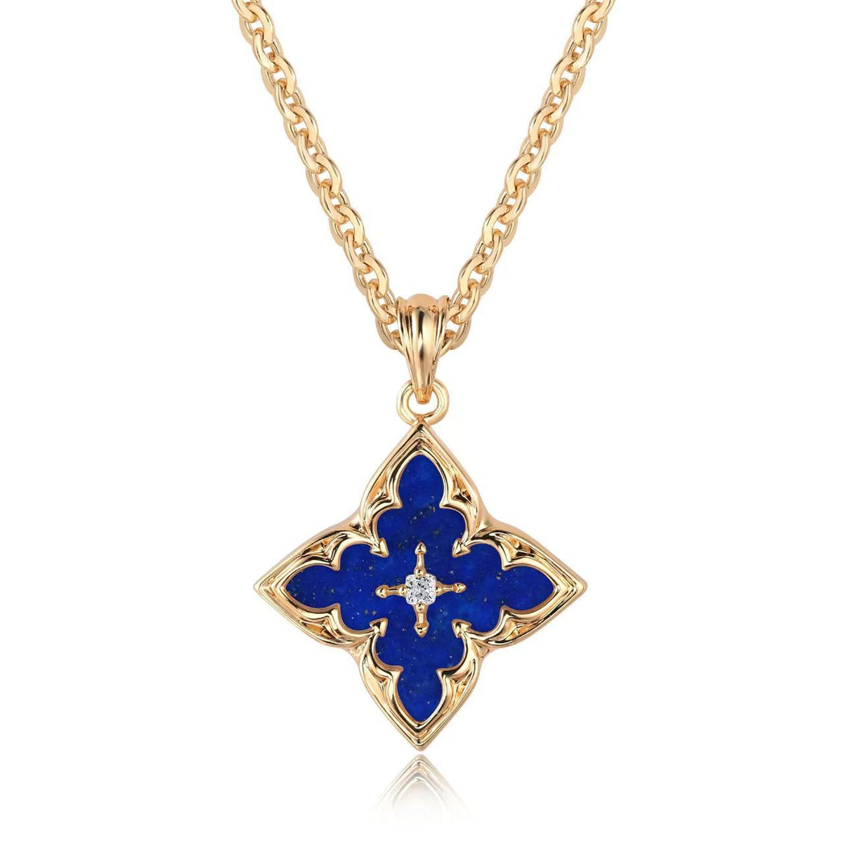White Clover Pendant Necklace
