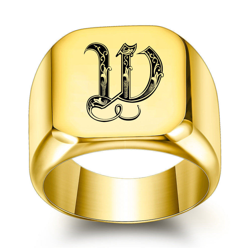 Classic Noble Initial Ring