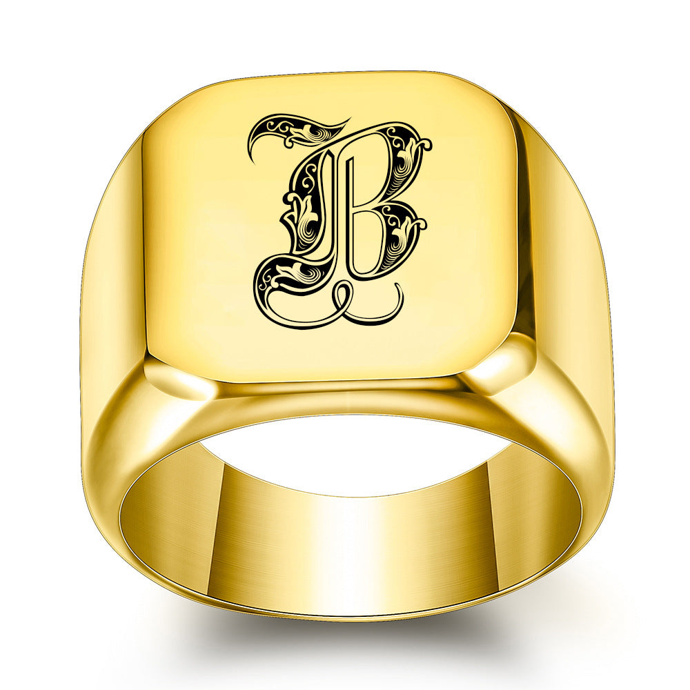 Classic Noble Initial Ring