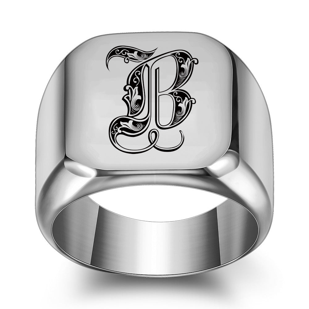 Classic Noble Initial Ring