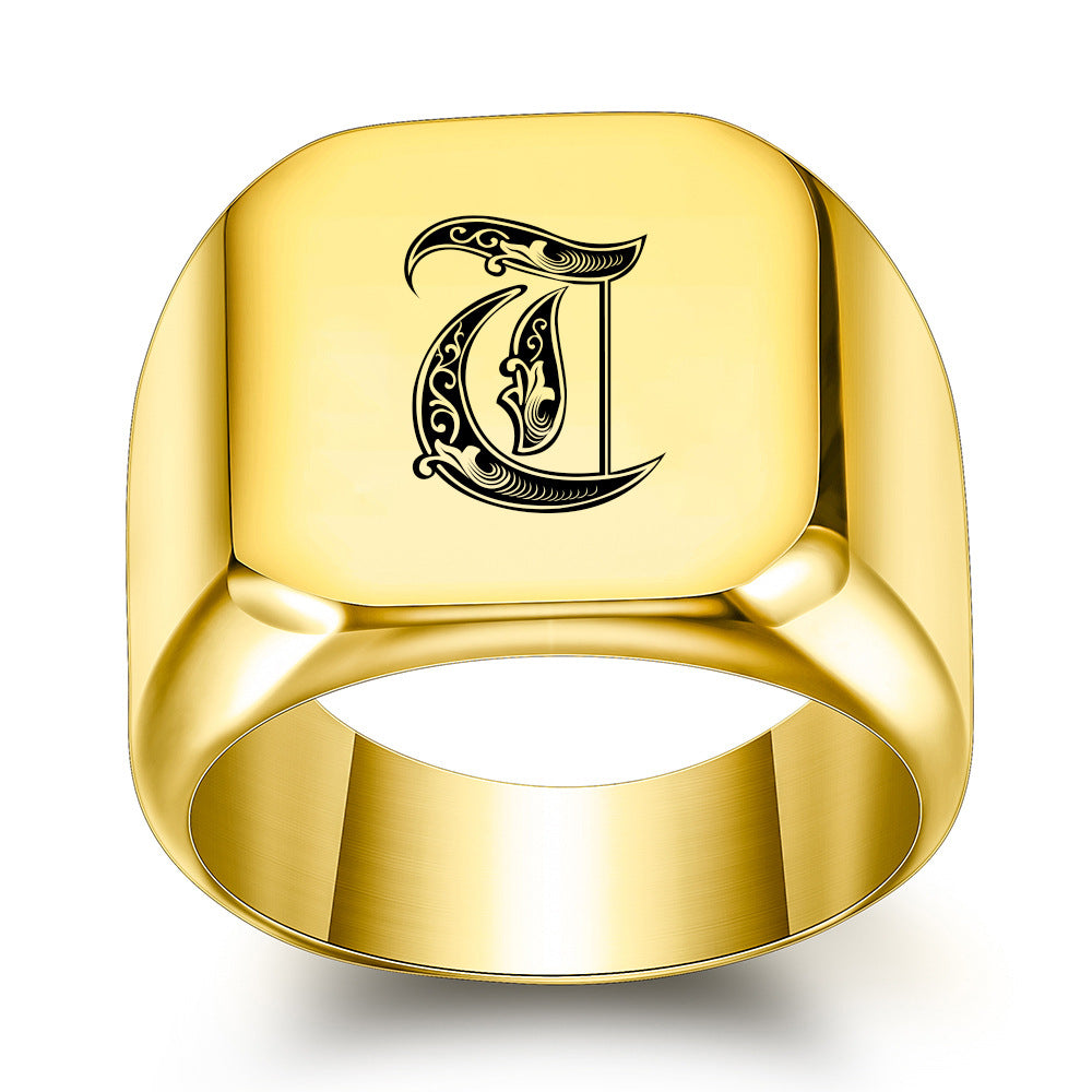 Classic Noble Initial Ring