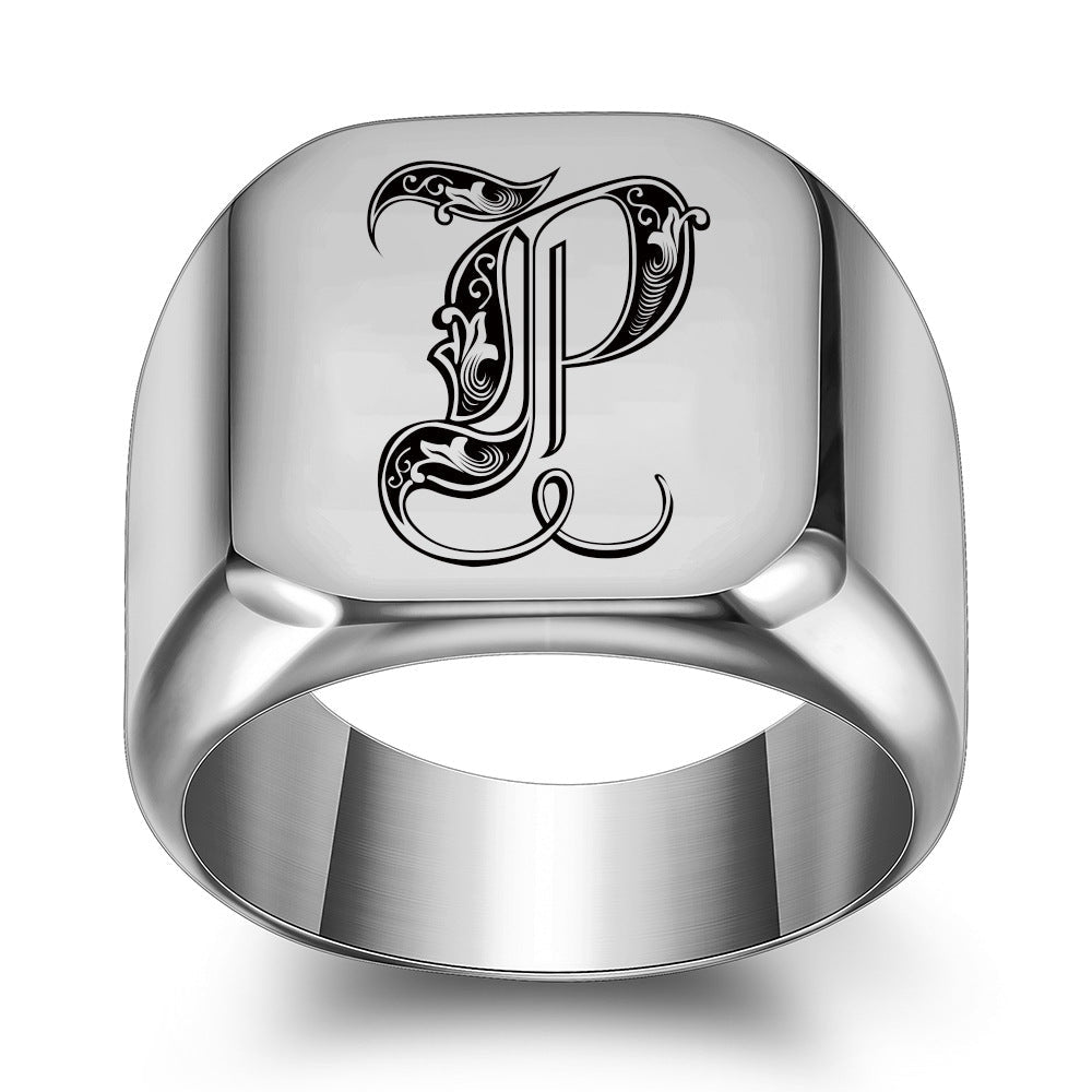 Classic Noble Initial Ring