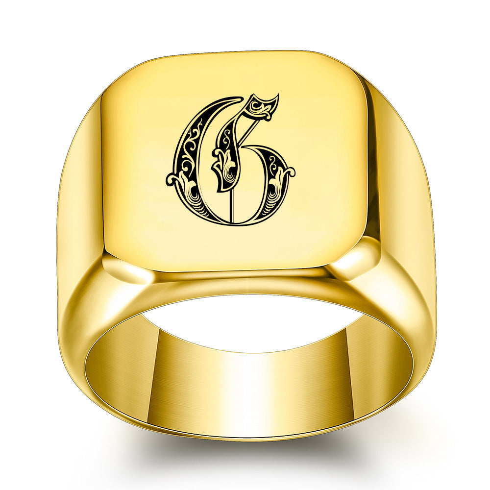 Classic Noble Initial Ring