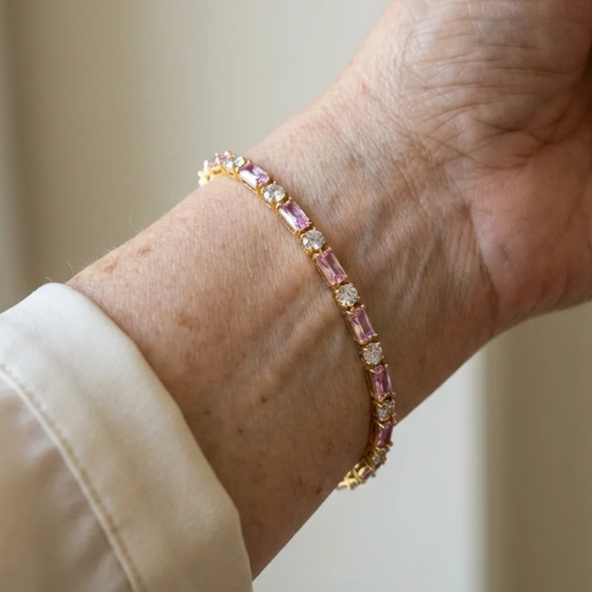 Tennis Bracelet Peony Spark