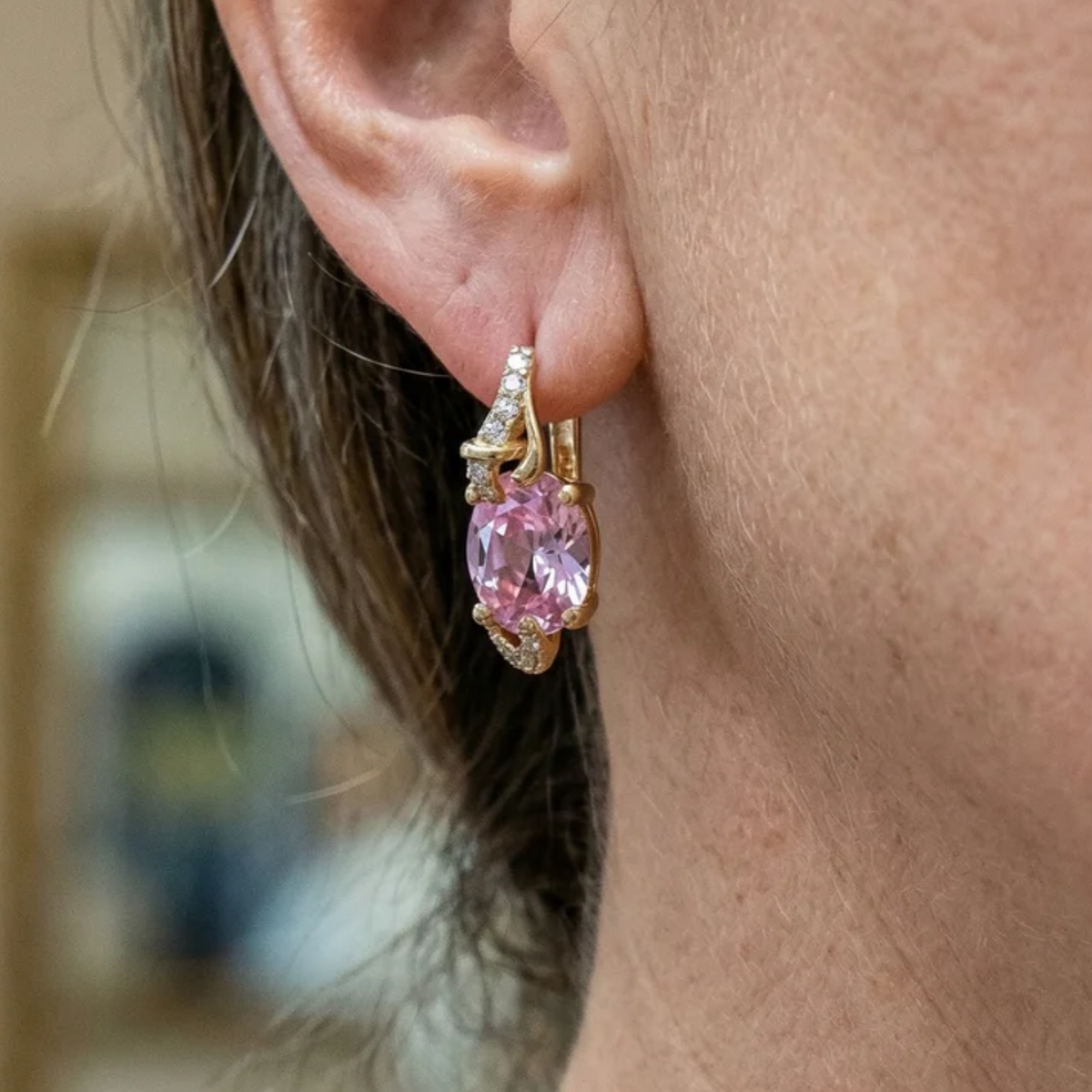 Rose Dawn Dangle Earrings